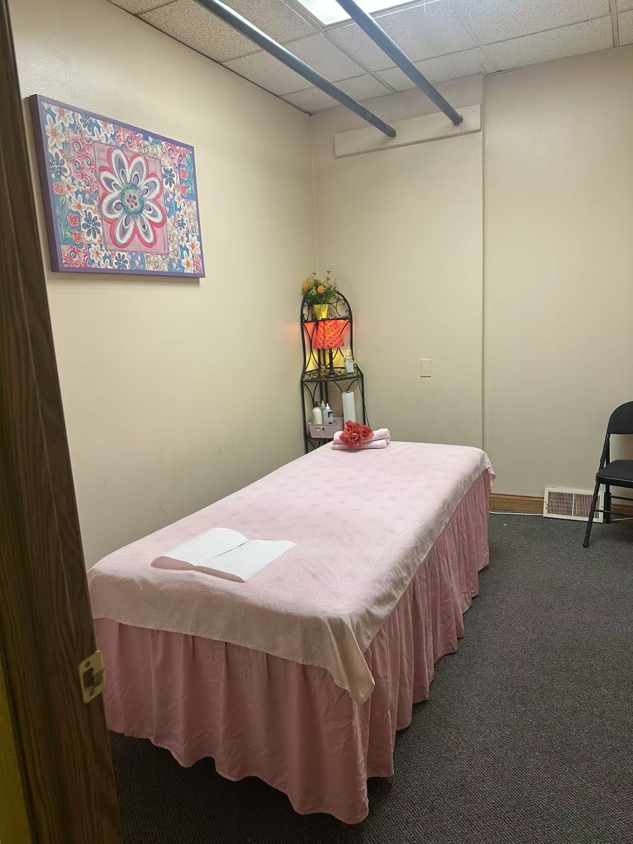 Massage room interior at 7 DAY SPA